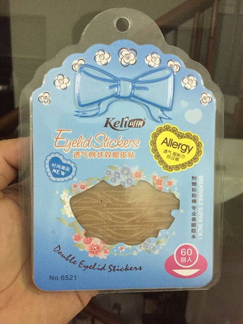 Miếng Dán Kích Mí Lưới Keli Allergy Double Eyelid Stickers