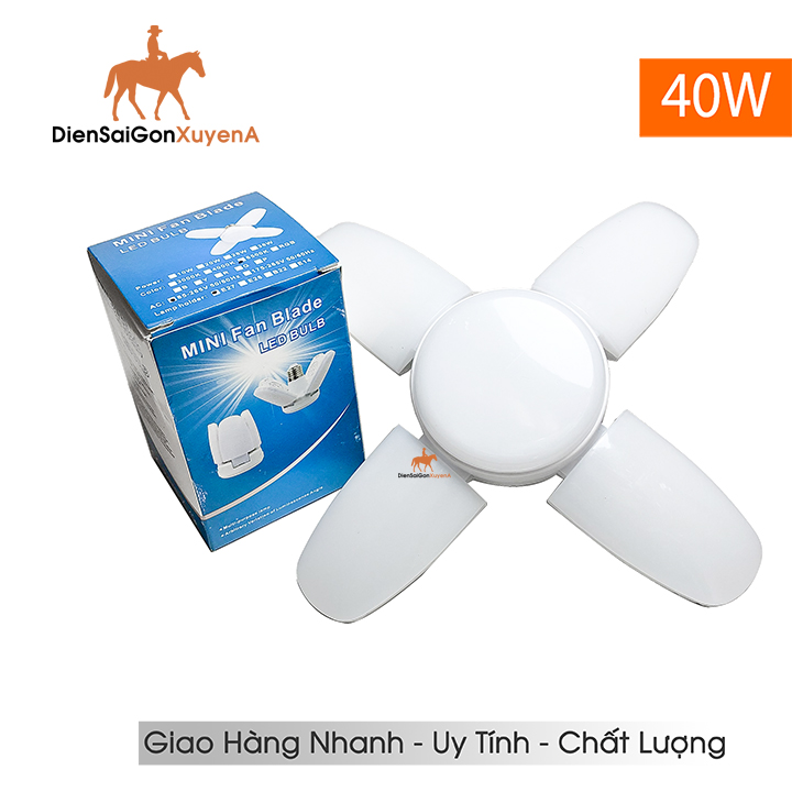 Bóng đèn led 4 cánh mini 40w siêu sáng - Điện Sài Gòn Xuyên Á
