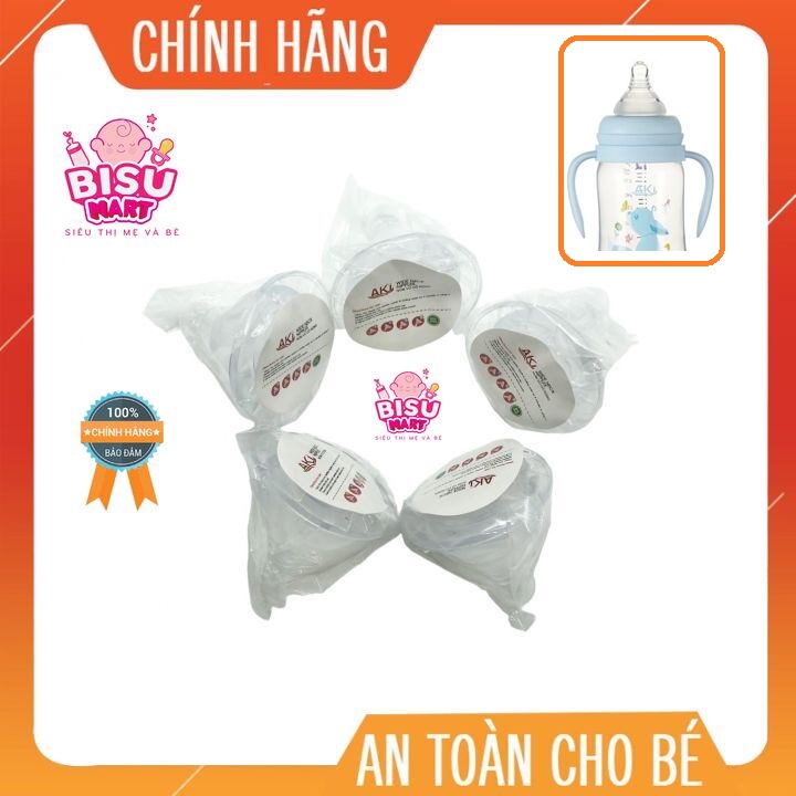 Combo 5 cái núm vú cổ rộng silicon siêu mềm aki size s, m, l, y
