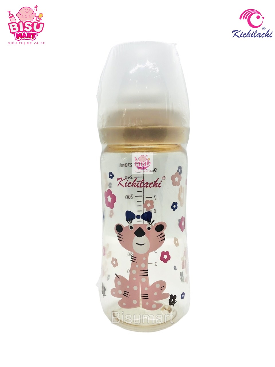 Bình sữa cổ rộng cho bé Kichilachi PPSU Cao cấp 170ml 270ml
