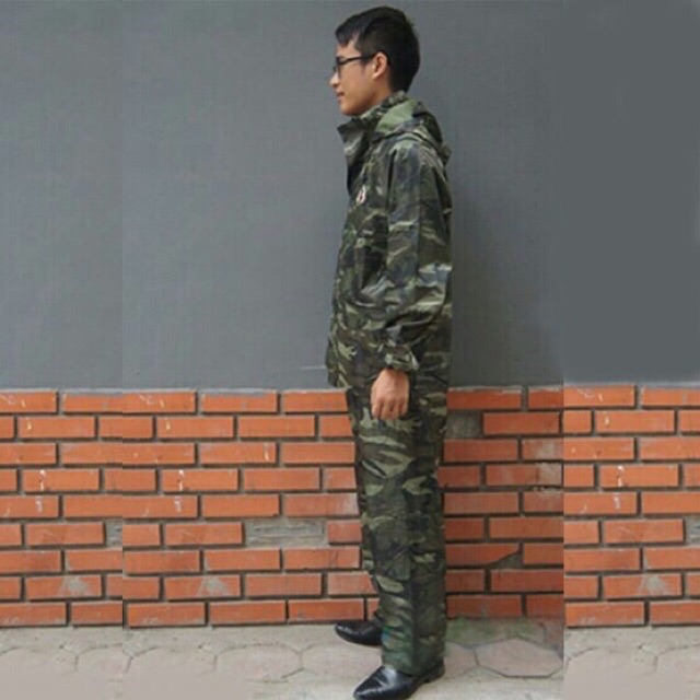 [HCM]Bộ đồ áo mưa lính ( đủ size) - ảnh thật