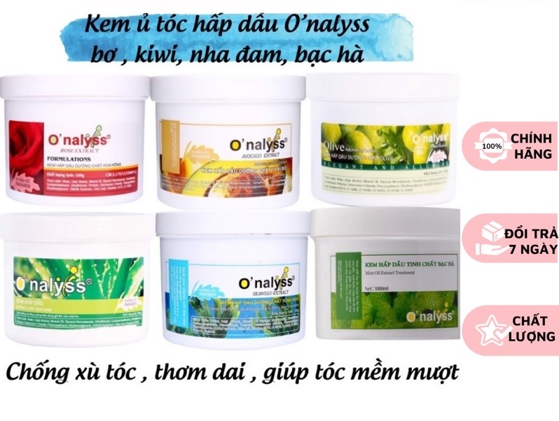 Kem hấp tóc - O'nalyss - Kem Hấp Dầu Tinh Chất Trái Bơ (500ml, 1000ml)