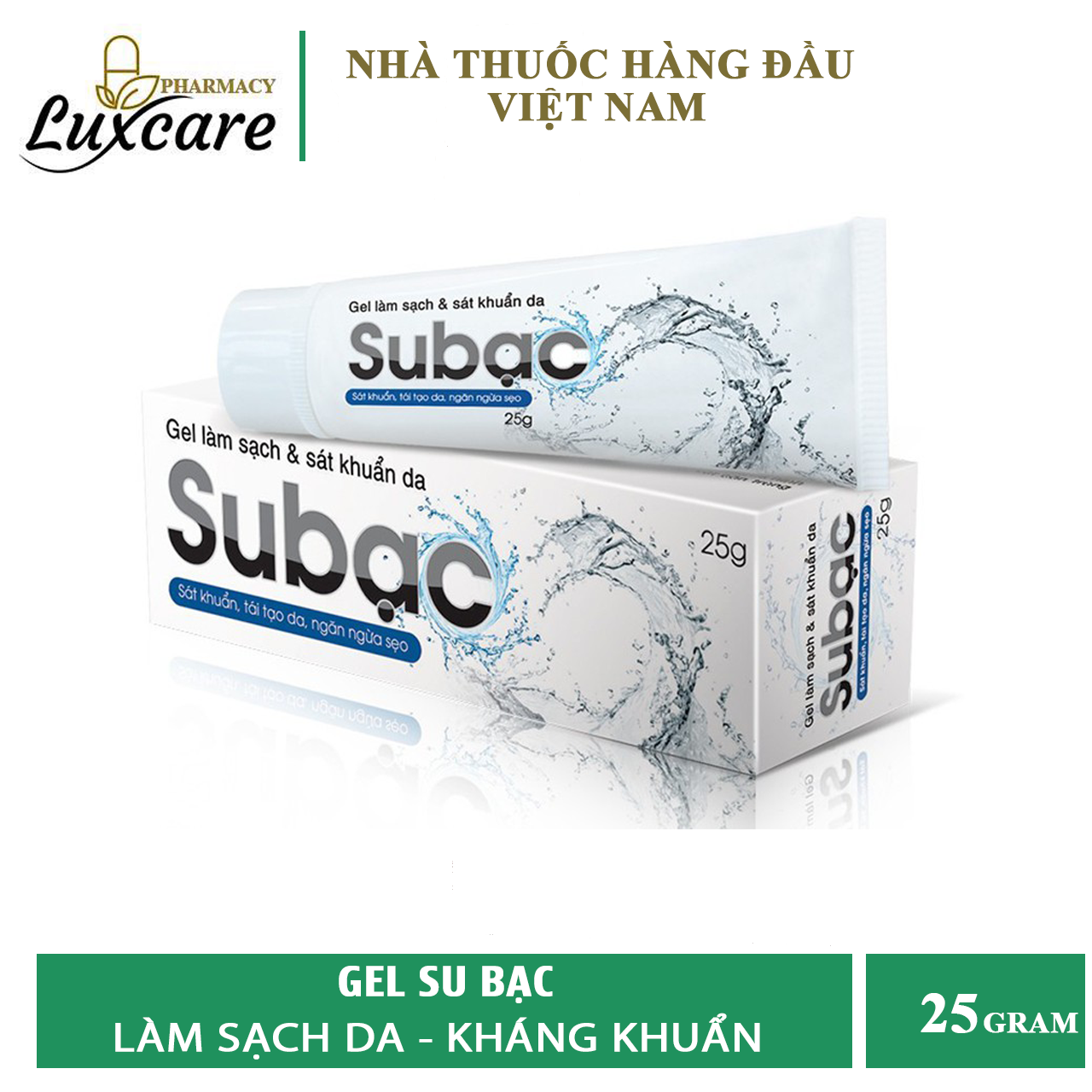 Gel Làm Sạch Da Subạc - Giúp Tái Tạo Tế Bào Da Làm Mờ Sẹo - Luxcare Pharmacy