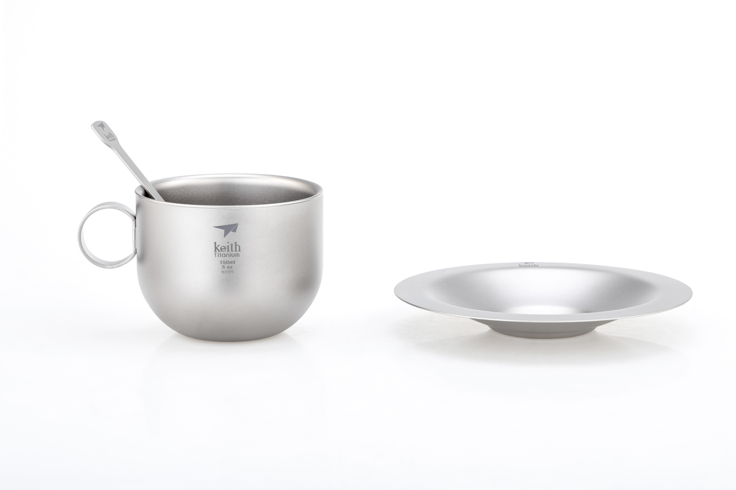 [HCM]Bộ tách uống cà phê Titanium Keith Ti3601 (Ly cách nhiệt 2 lớp)