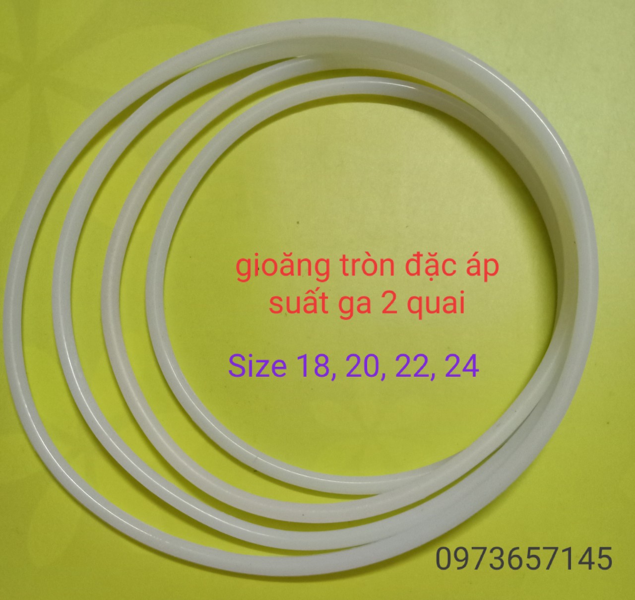 Zoong tròn - gioăng đặc nồi áp suất gas 2 quai
