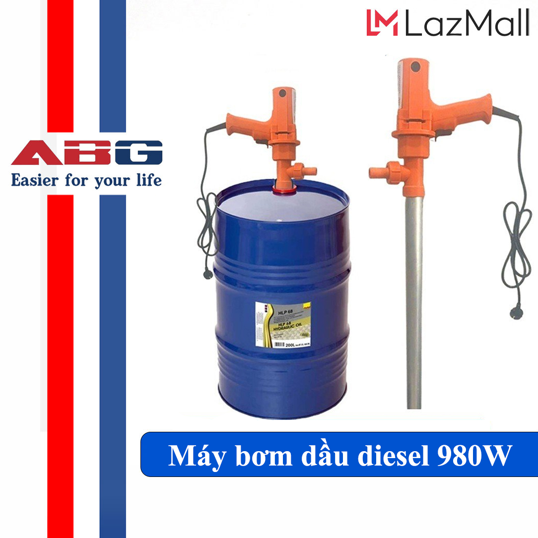 Máy bơm hút dầu diesel, bơm hút dầu thùng phi abg dùng điện 220v - bơm hút chất lỏng, dầu diesel