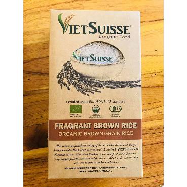 Gạo lứt hữu cơ VietSuisse 1kg