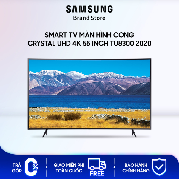Bảng giá [Giao hàng sau 2 tuần] Smart TV Samsung Màn Hình Cong Crystal UHD 4K 55 inch TU8300 2020