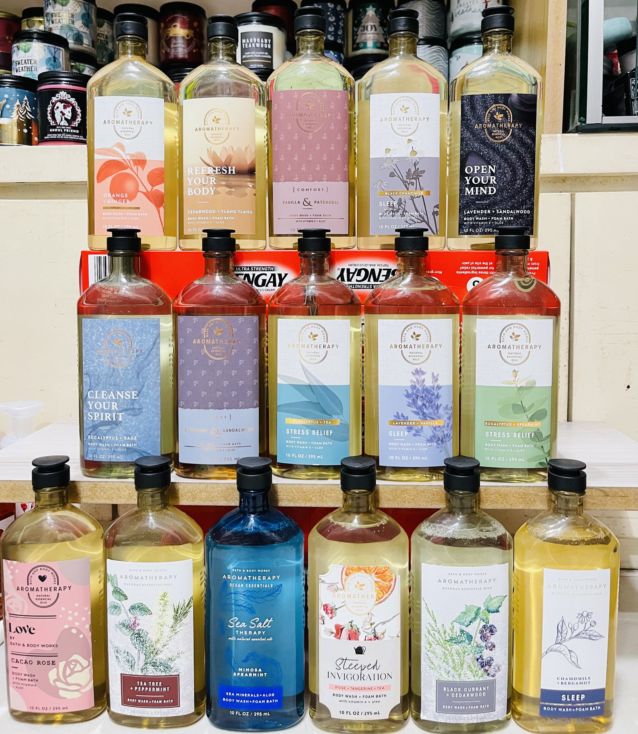 Sữa tắm thư giãn aroma của bath body works 295ml