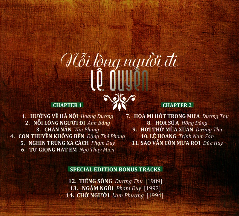 Nỗi Lòng Người Đi - Lệ Quyên (Audio Space Cd)