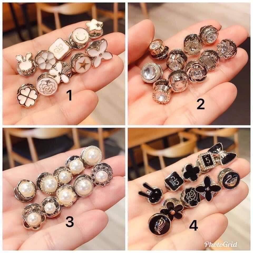 Set 10 chiếc cài áo mini