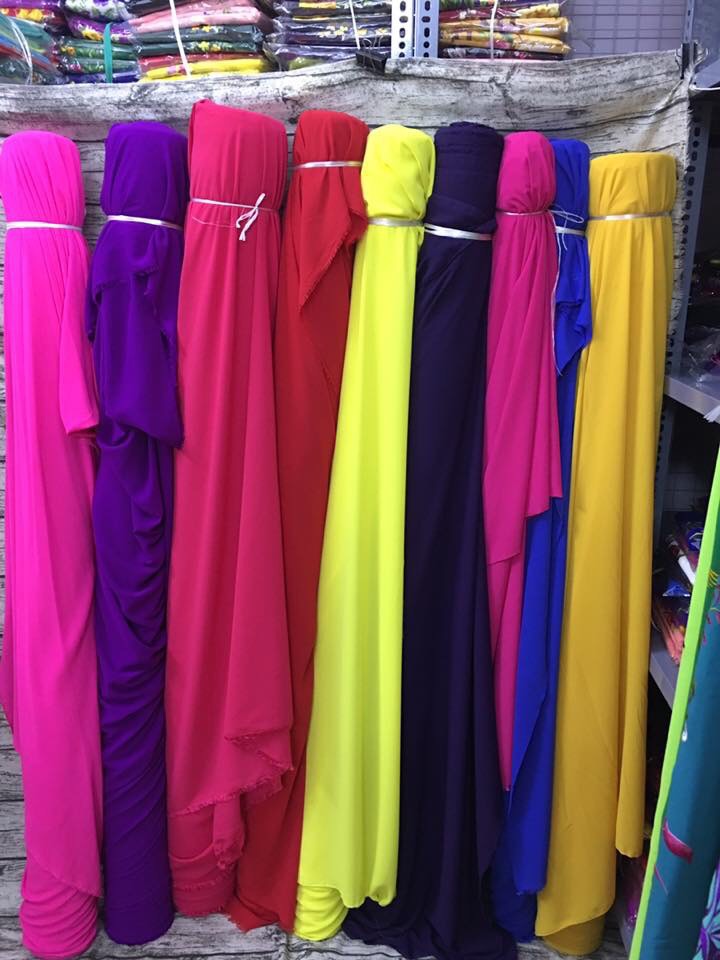 Vải tằm ý trơn, may áo dài, may quần mặc với áo dài