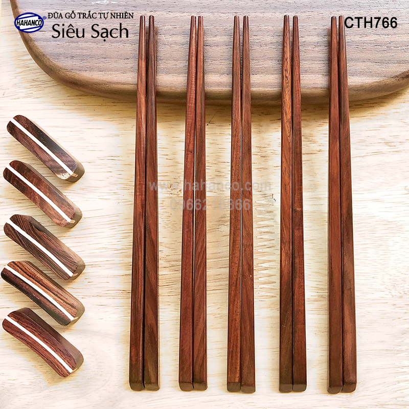 Đũa gỗ trắc dành cho trẻ em tập gắp làm quen đôi đũa - cth766 - hahanco
