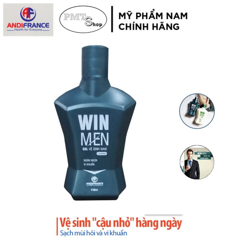 Gel vệ sinh nam Winmen Locarno (Hương Quế) chai 110ml - khử mùi, kháng khuẩn, giữ ẩm cao cấp