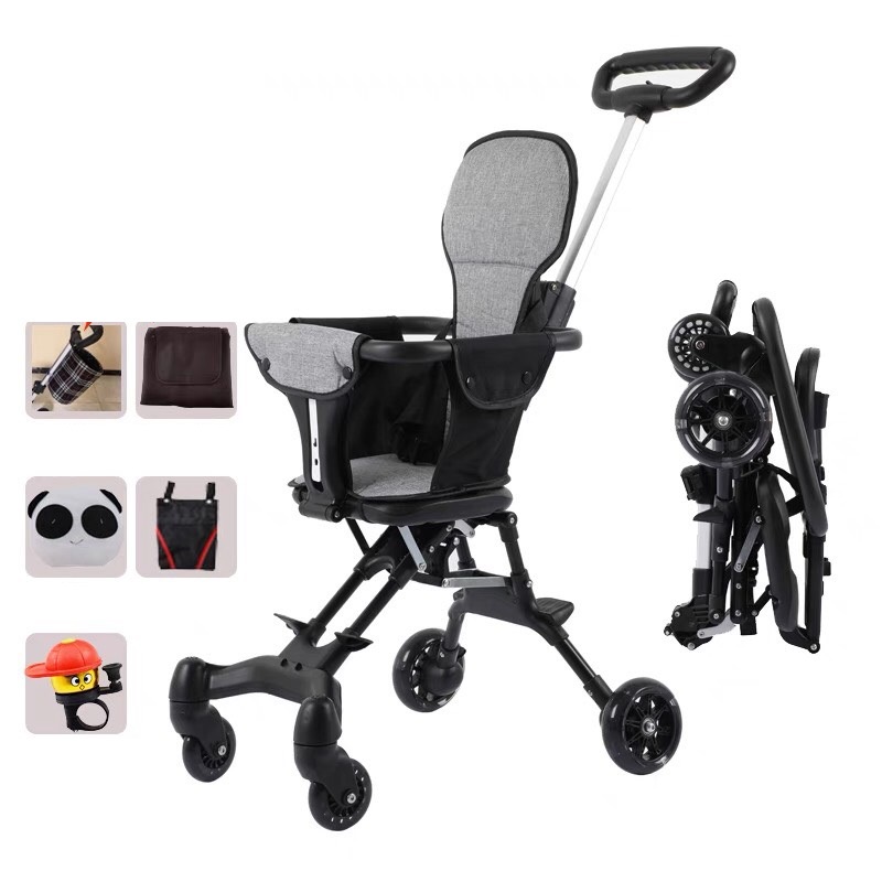 Xe đẩy du lịch cho bé, xe đảo chiều gấp gọn [ Hàng cao cấp ]