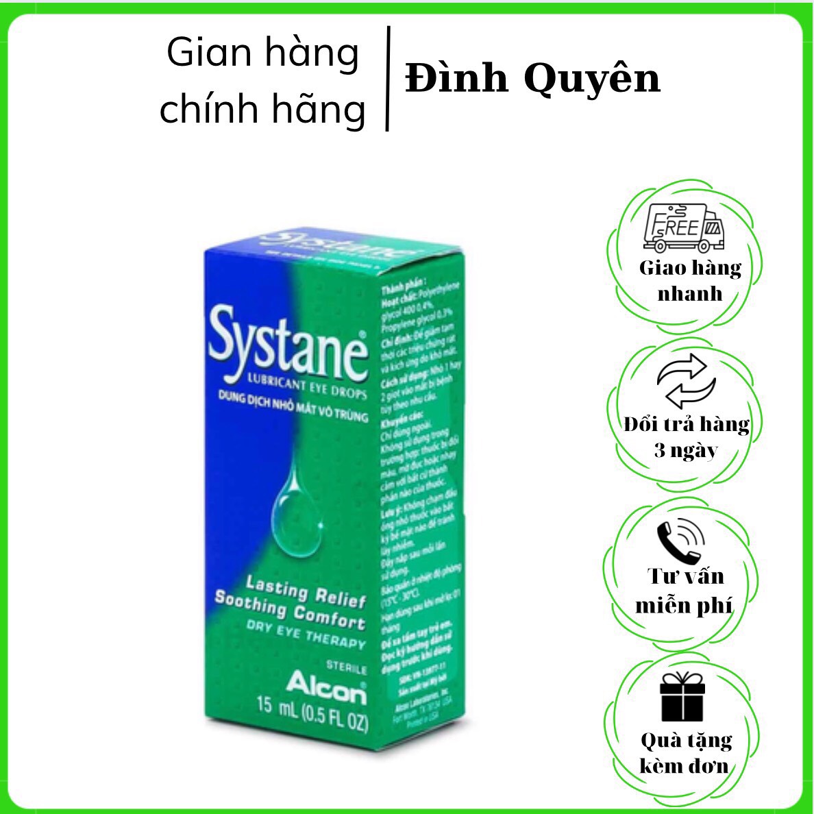 Dung Dịch Nhỏ Mắt Systane  - Chai 15ml