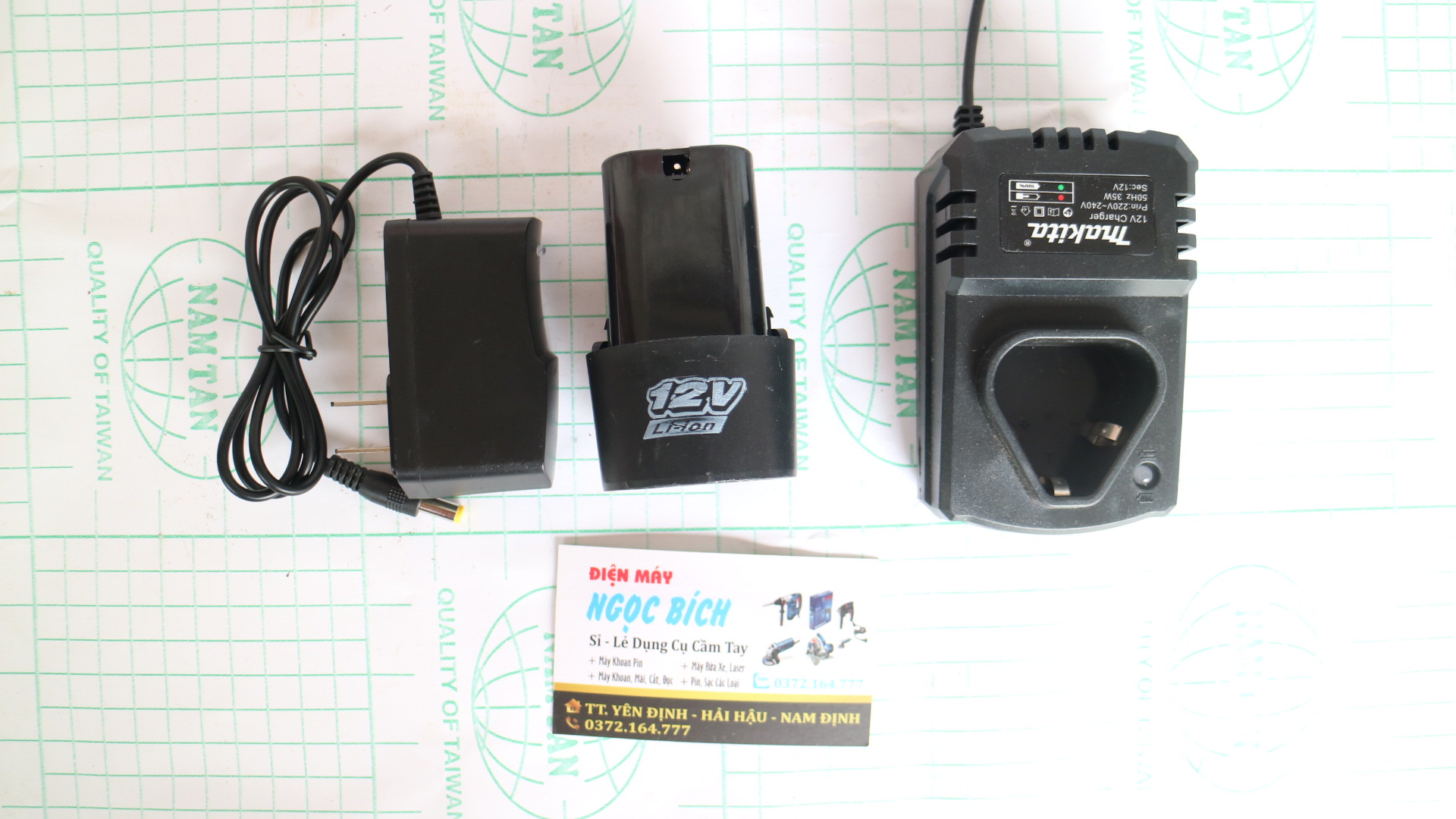 [RẺ VÔ ĐỊCH] Sạc và pin máy khoan pin 12v