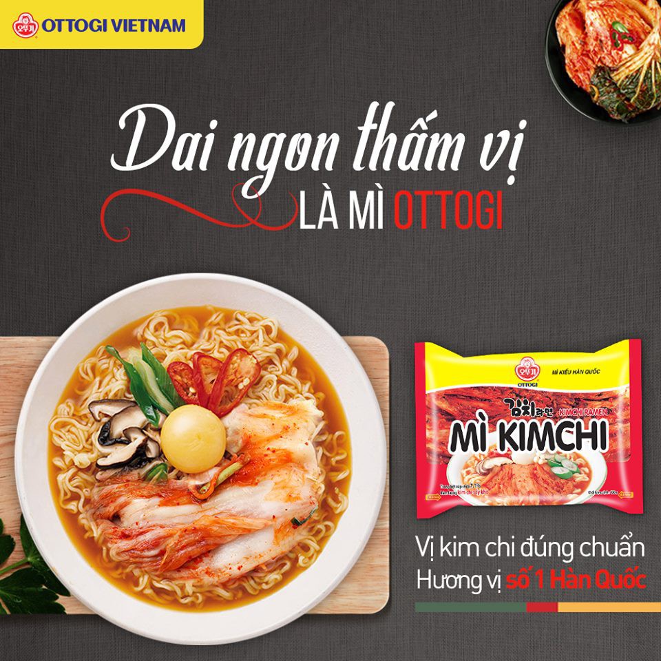Mì Ottogi Kimchi gói 120gr