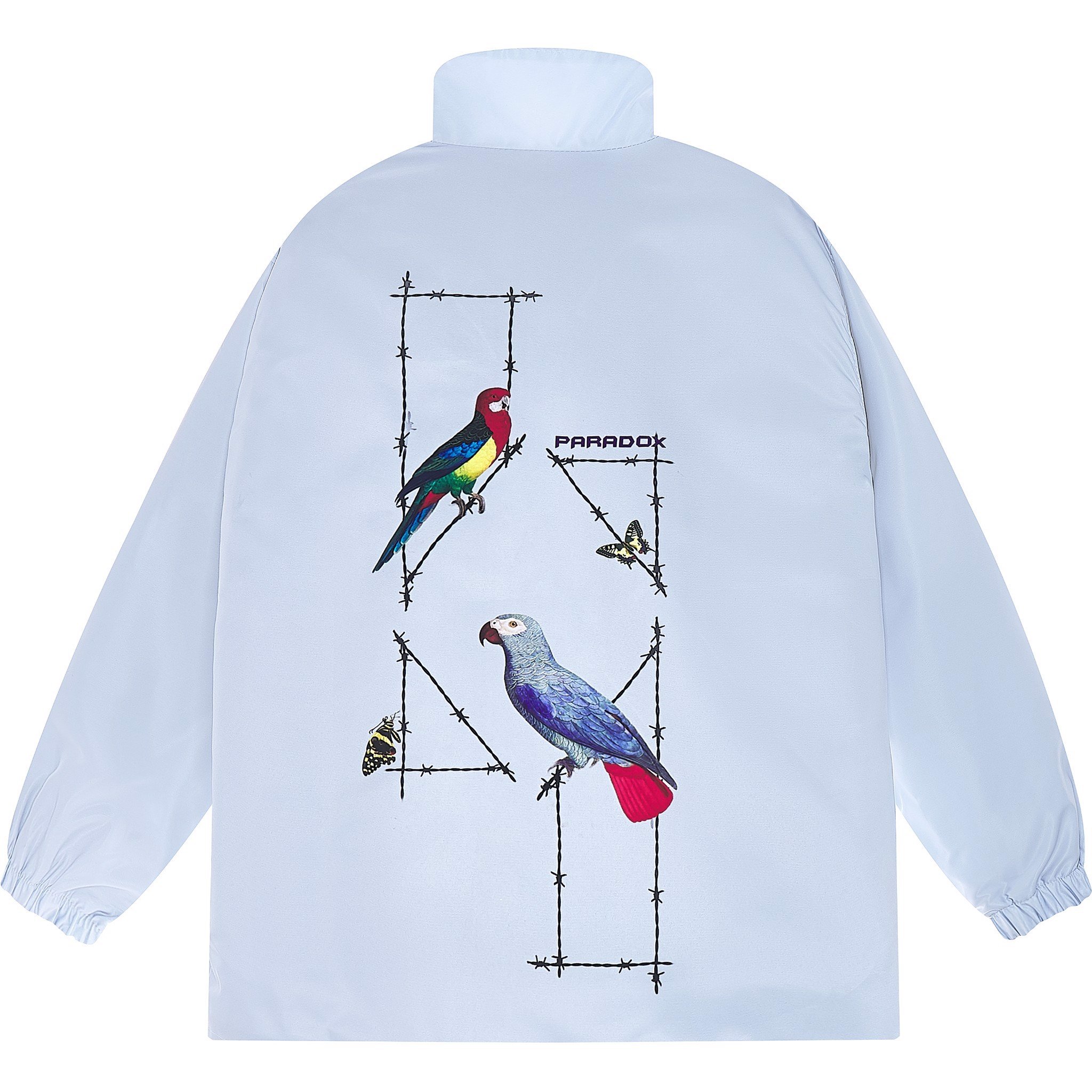 PARADOX Áo khoác dù dây kéo  PARROT LOGO ZIP OVERPRINTED JACKET