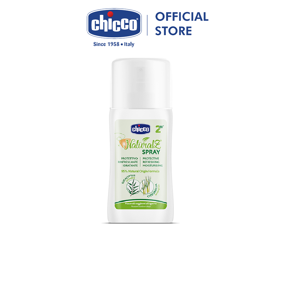 Xịt bảo vệ da chiết xuất tinh dầu tự nhiên (Thay xịt xua muỗi) Chicco NaturalZ 100ml