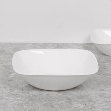 Corelle usa - winter frost white - tô vuông trắng trơn 946ml/ 680ml/ 295ml