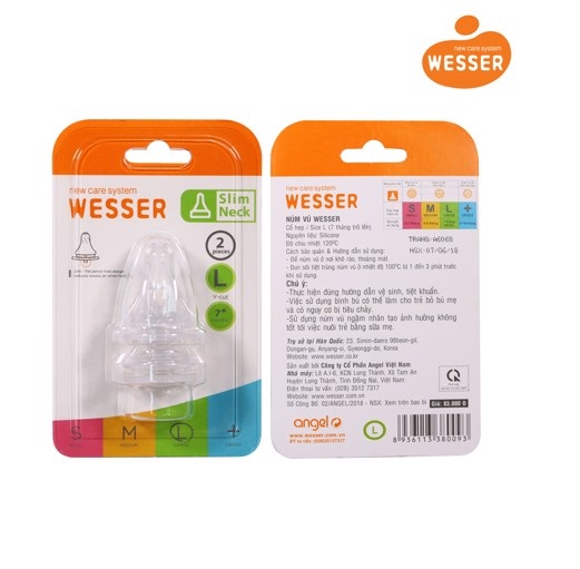SET 2 NÚM TY WESSER CỔ HẸP (đủ size)