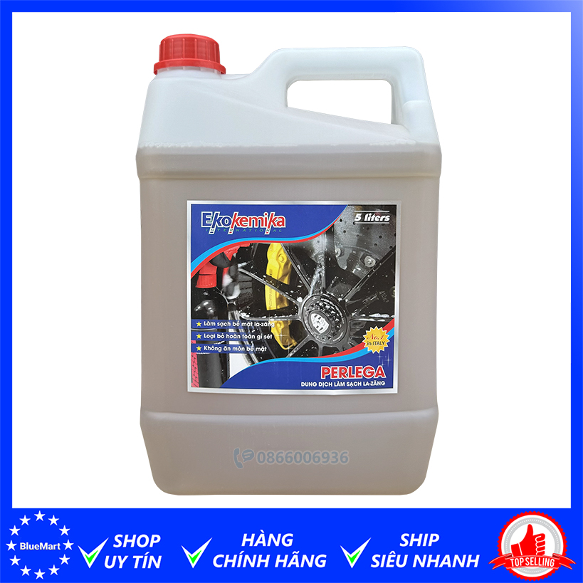 Dung dịch tẩy rửa lazang mâm bánh xe ô tô Ekokemika Perlega can 5 lít
