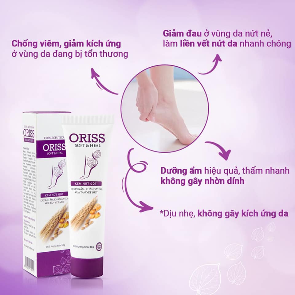 KEM THOA NỨT GÓT CHÂN ORISS 30G
