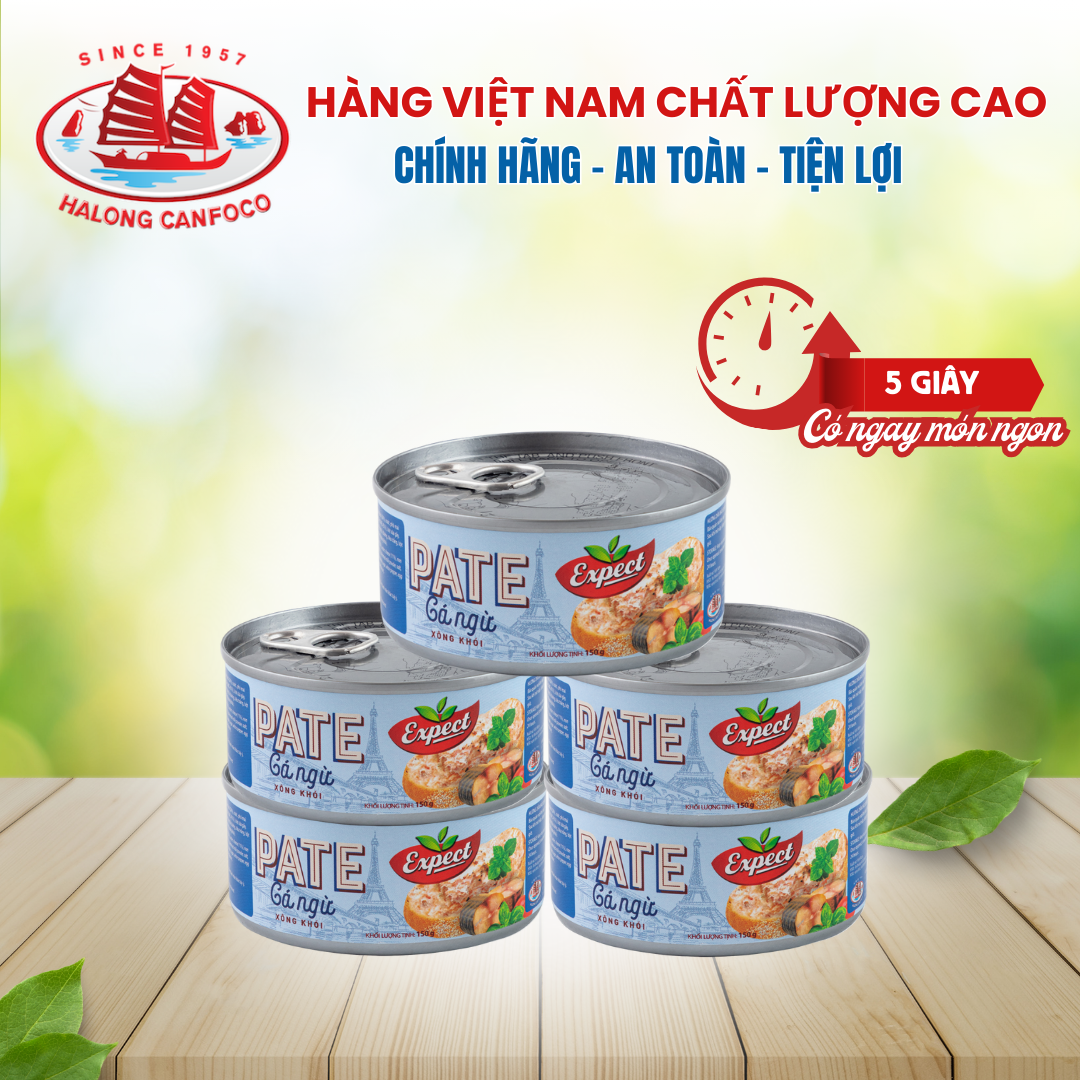 [NEW] COMBO 5 Pate Cá Ngừ Xông Khói Expect 150g