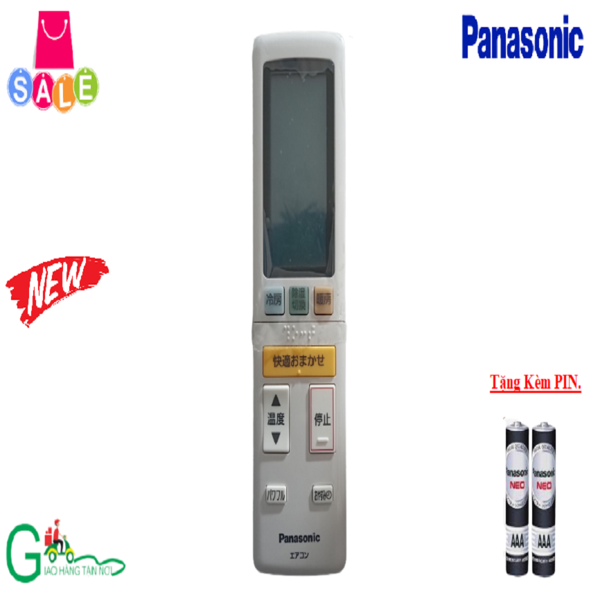 Remote điều khiển từ xa điều hoà Panasonic hàng nội địa,bãi nhật-Hàng mới 100%-Tặng kèm PIN