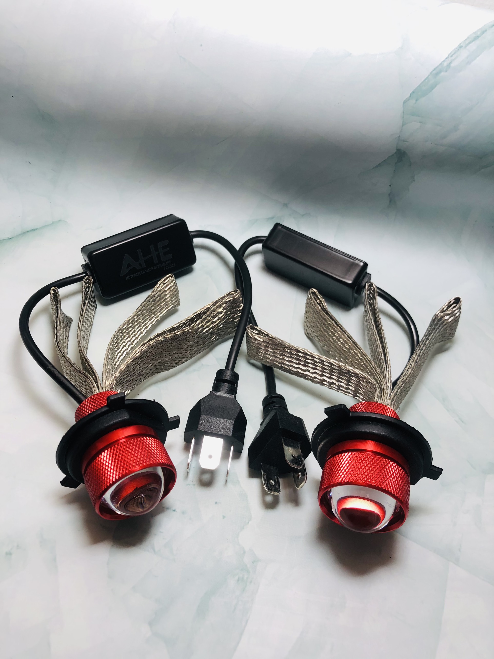 Đèn Pha Led Bi Cầu Mini Mẫu Ruby 2 Chế Độ Cos Vàng Pha Trắng