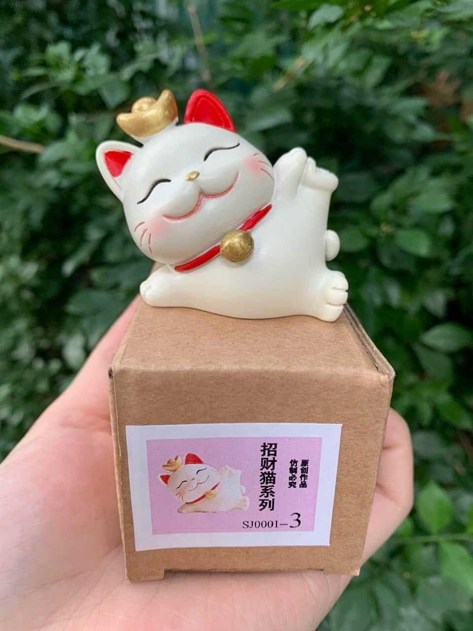 Sét 4 chú mèo thần tài may mắn