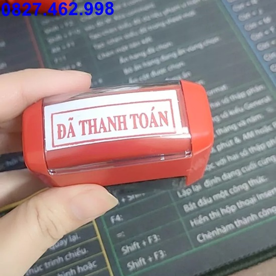 Khắc con dấu, dấu mộc đã thu tiền