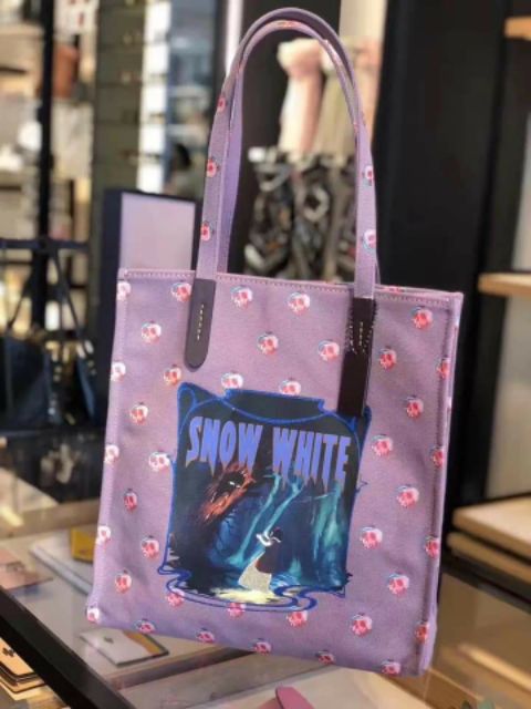 Túi Coach Tote Bố Auth, Style ngầu chất