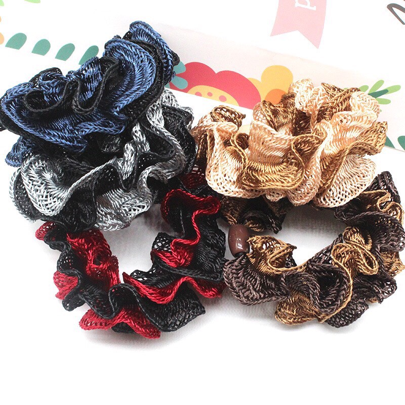 Combo 10 Dây Cột Tóc Xoăn Nhiều màu