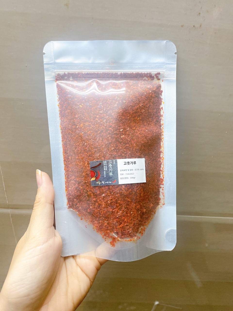 ỚT BỘT HÀN QUỐC LOẠI 500GR- NONG WOO ( Loại ngon )- vảy