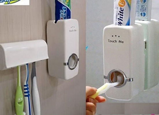 Hộp Đựng Kem Đánh Răng Tự Động Kèm Giá Treo Bàn Chải Touch Me