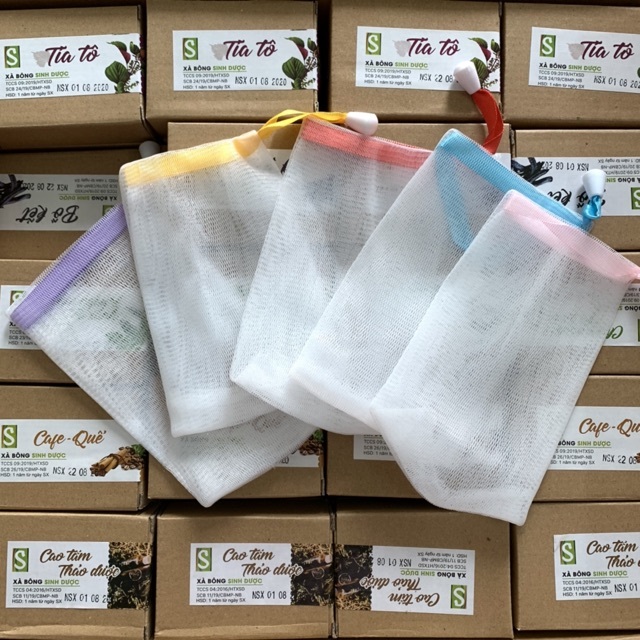 [HCM]Túi lưới tạo bọt đựng xà phòng