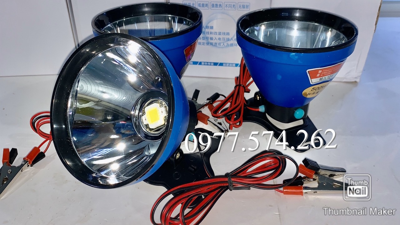 Đèn đội đầu kẹp bình ắc quy 12v siêu sáng ML1201