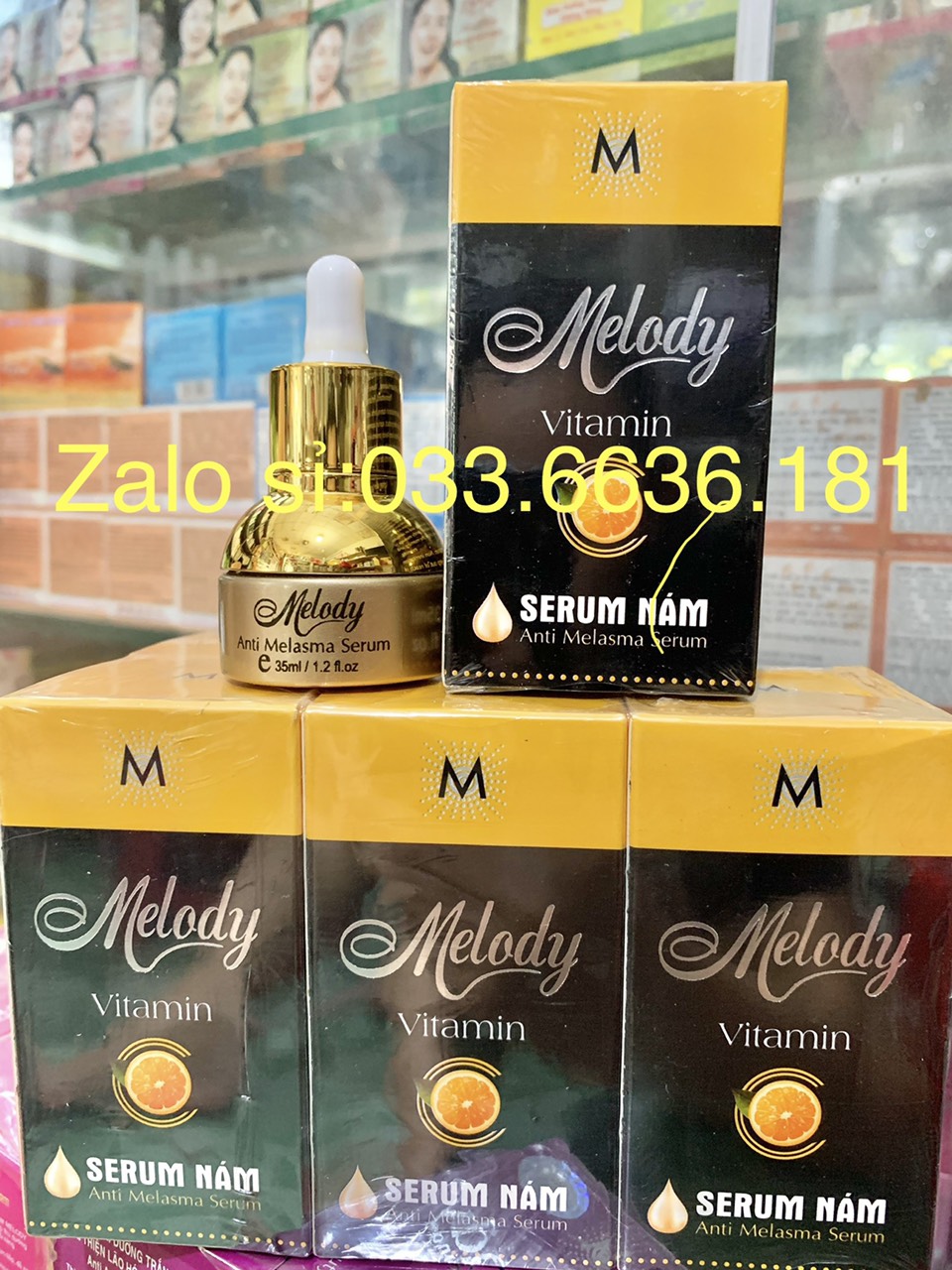 Serum MELODY hết nám-giúp trắng da-cải thiện lão hóa-cân bằng độ ẩm chai 35ML
