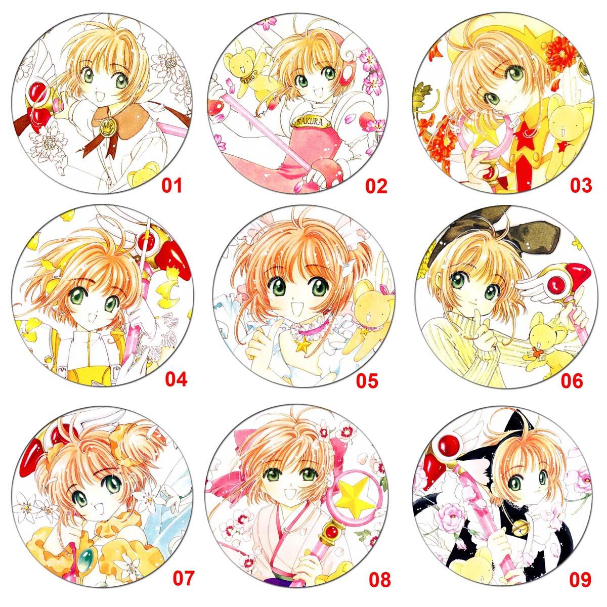 [HCM]Huy hiệu anime Sakura (Thủ Lĩnh Thẻ Bài) - combo 5 huy hiệu