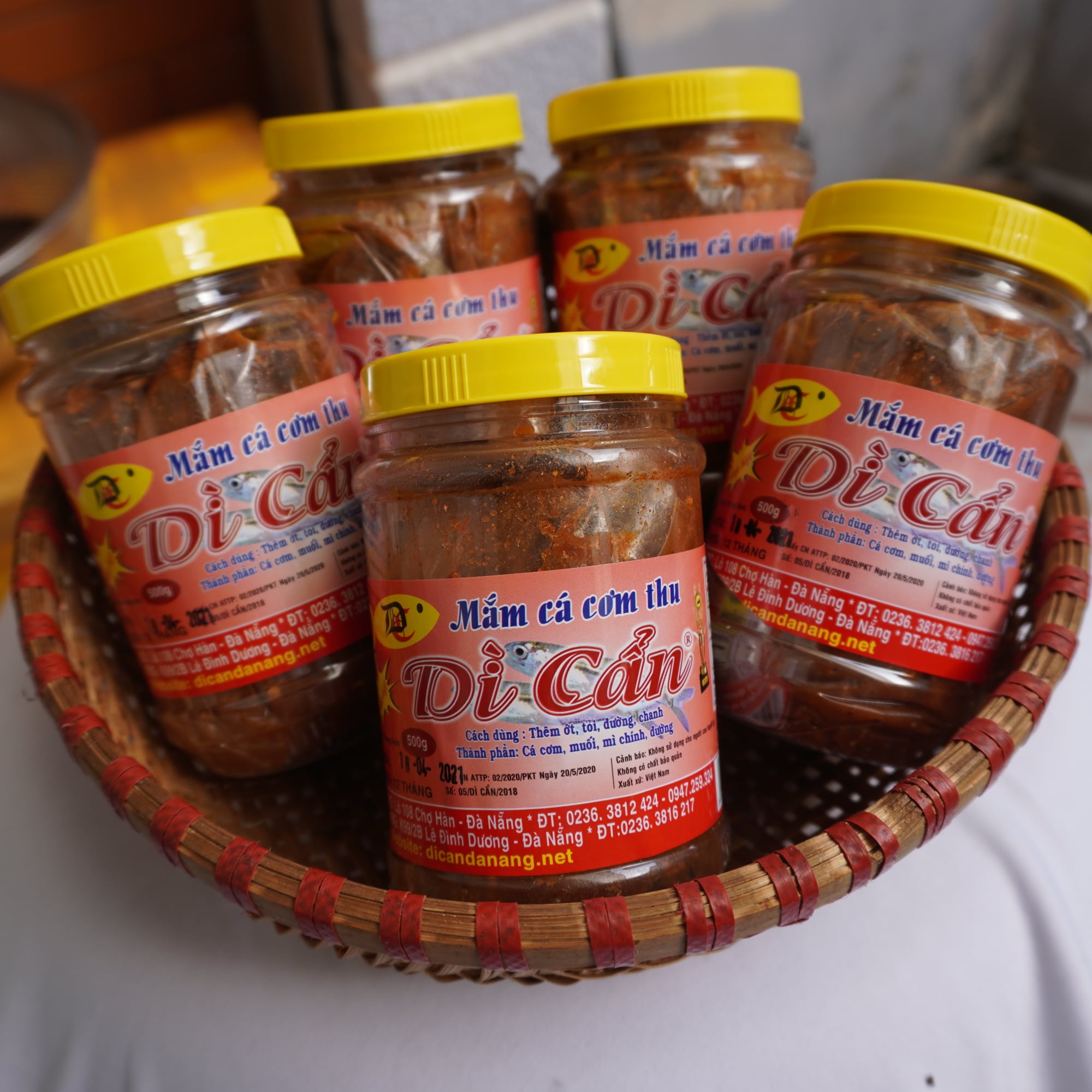 Hcm - mắm cá cơm thu dì cẩn đà nẵng 500gam