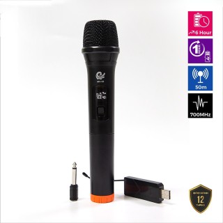 [siêu rẻ] micro karaoke không dây mv02 có dây cho loa kéo, amply (micro đơn) 1