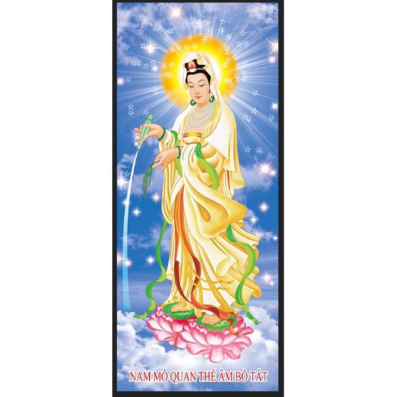 Tranh đính đá Phật Quan Âm 88661chưa đính