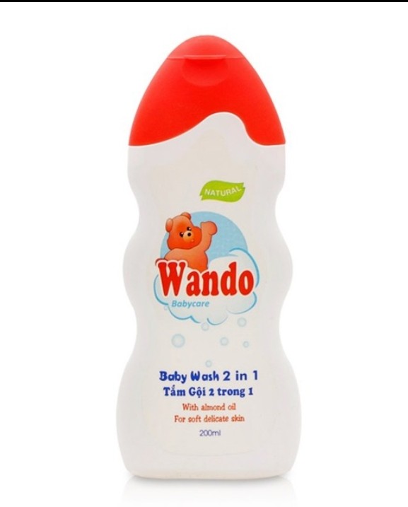 Dầu tắm gội 2 trong 1 Wando 200ml