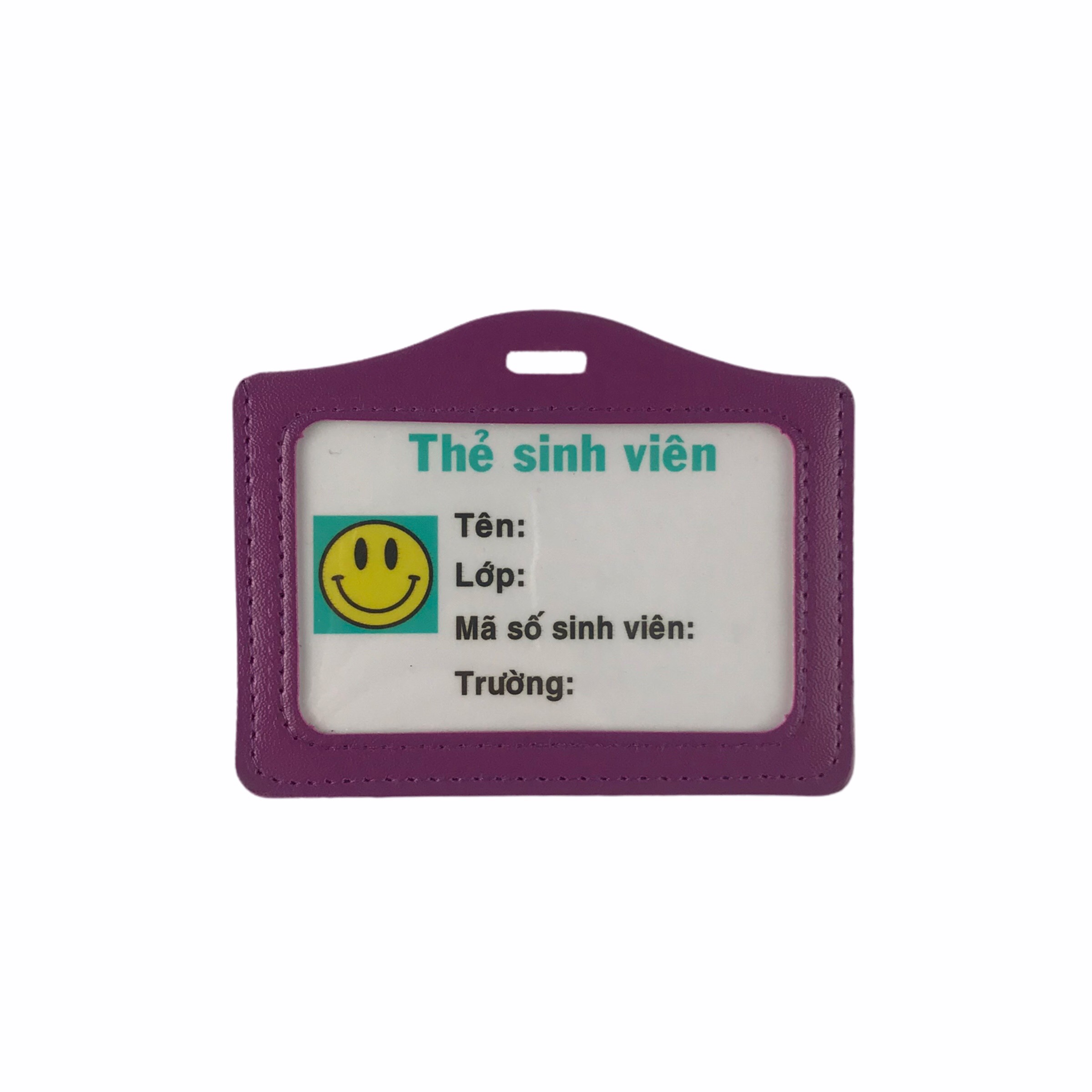 Bảng tên da 8.5x5.5cm 1 mặt ngang (50)