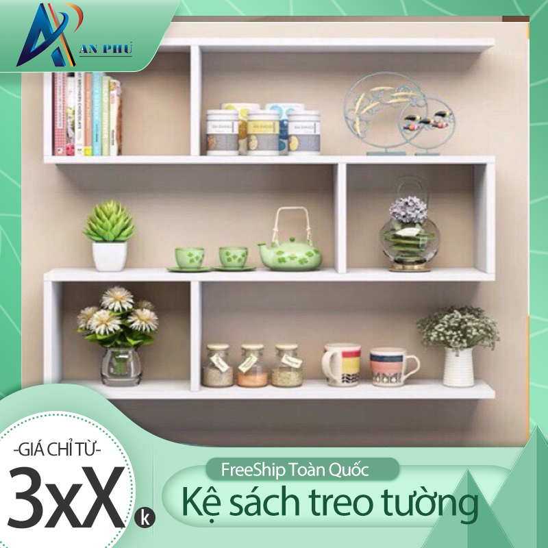 Kệ Sách Treo Tường 80x15 ( Chọn Màu )