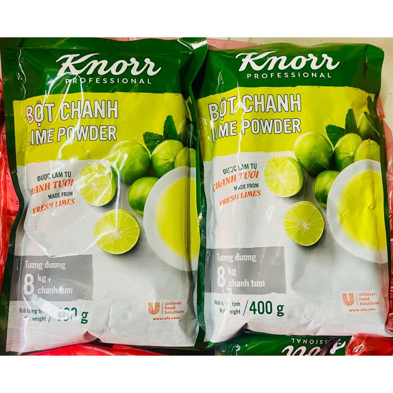 (MẪU MỚI) Bột chanh Lime Powder Knorr gói (400g)