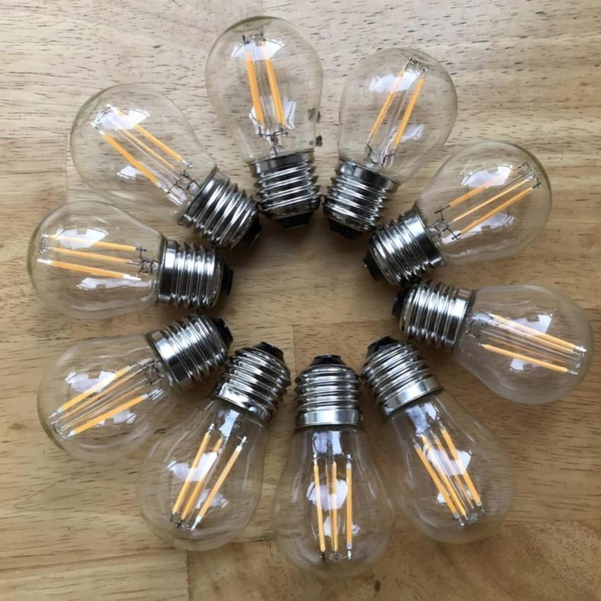 Bộ 10 Bóng Đèn Tròn trang trí Edison Vintage G45 E27 4W. Tiết kiệm năng lượng điện.Cam kết hàng tốt giá tốt.