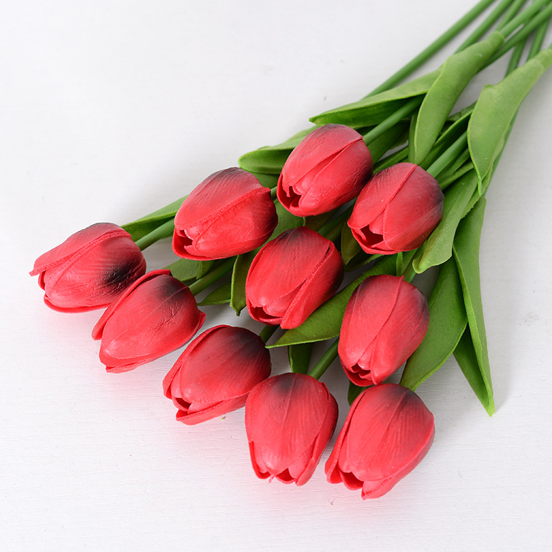 Hoa Tulip Hoa Giả Giống Thật 35cm Nhiều Màu Trang Trí Nhà Cửa, Sự Kiện, Bó hoa cầm tay chụp hình